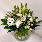 Large Hand tied bouquet with vase.