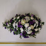 Purple and white 2ft (60cm) teardrop