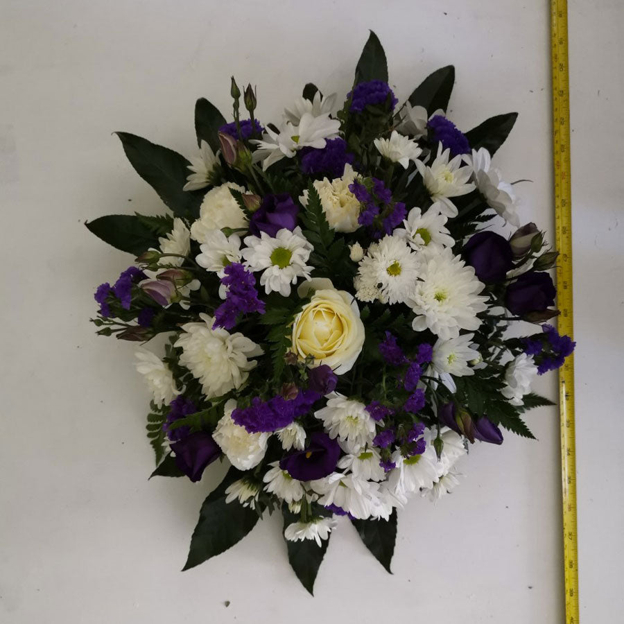 Purple and white posy