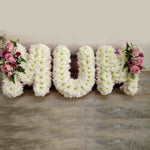 3 Letter ribbon edge relative tribute