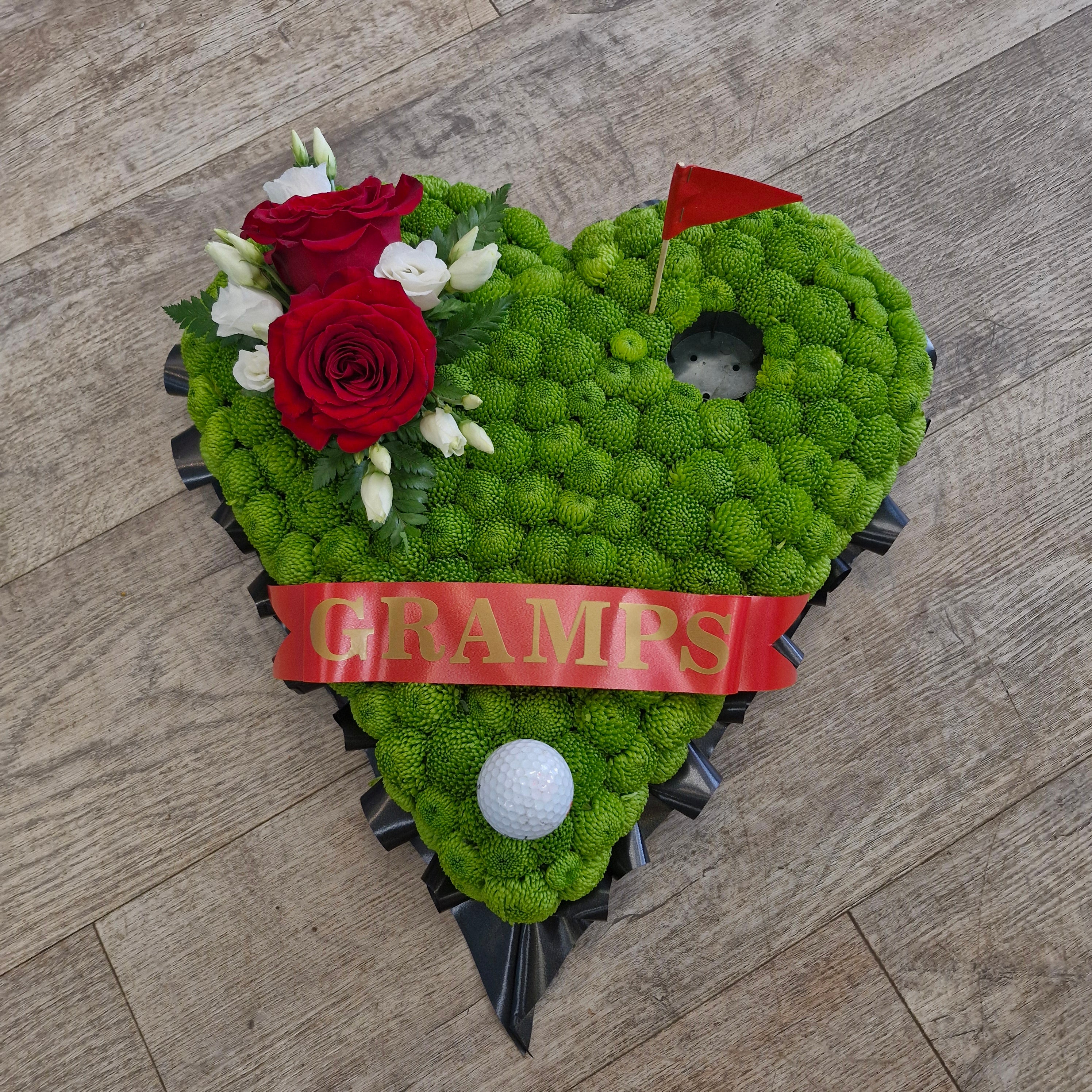 15" (38cm) Golf Course Style Heart