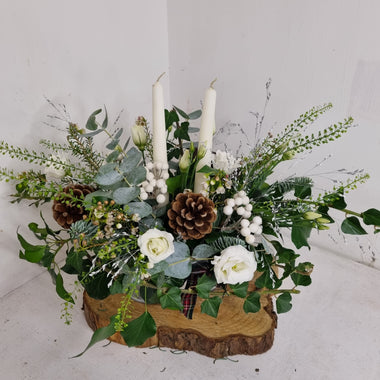 Natural white and green display