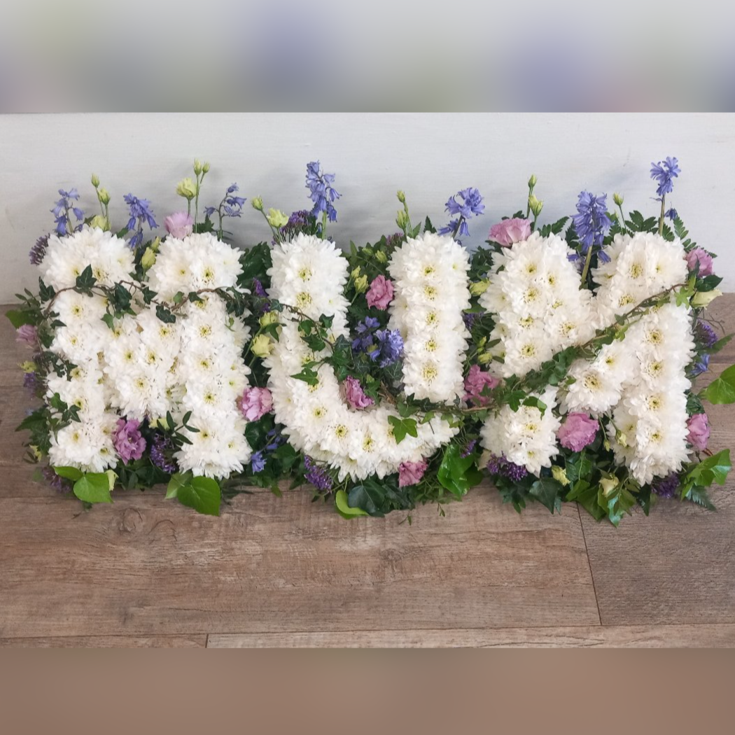 Natural edged 3 letter Relative tribute