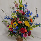 A large bright free standing display. Perfect for any corporate event
