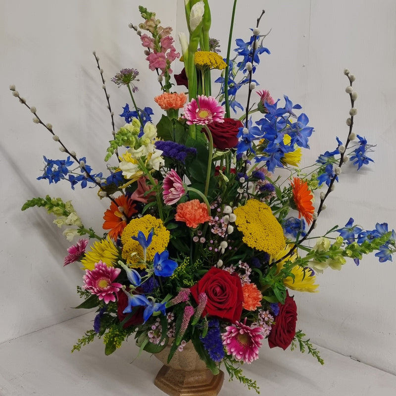 A large bright free standing display. Perfect for any corporate event