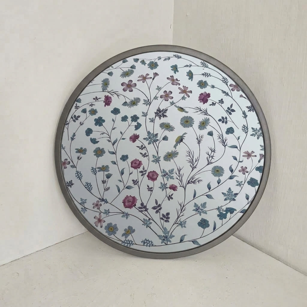 Flower printed Mirror