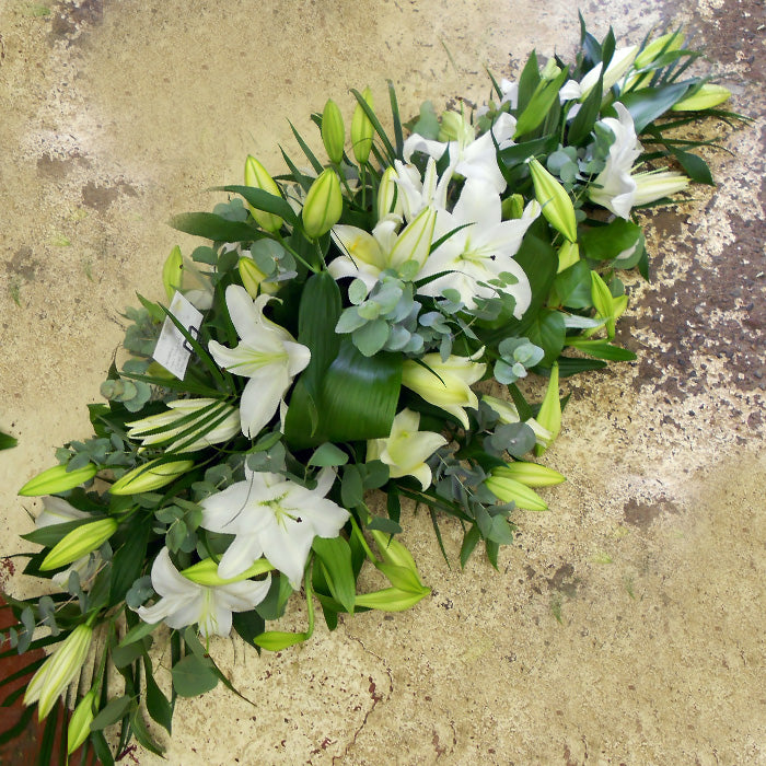 5ft (150cm) Stunning All White Lily Spray