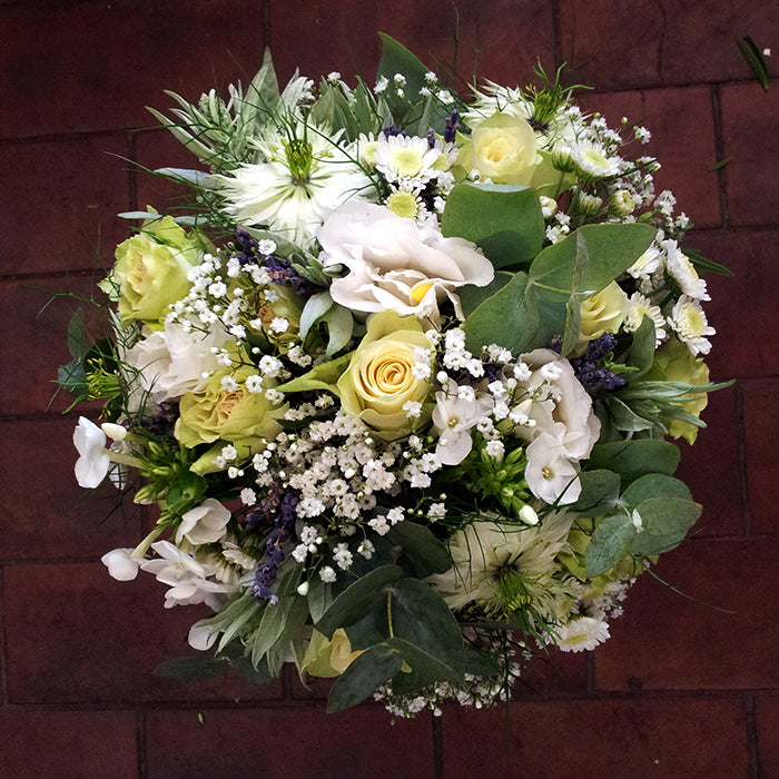 Green & Cream Posy