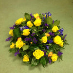 Yellow Rose and Blue Posy